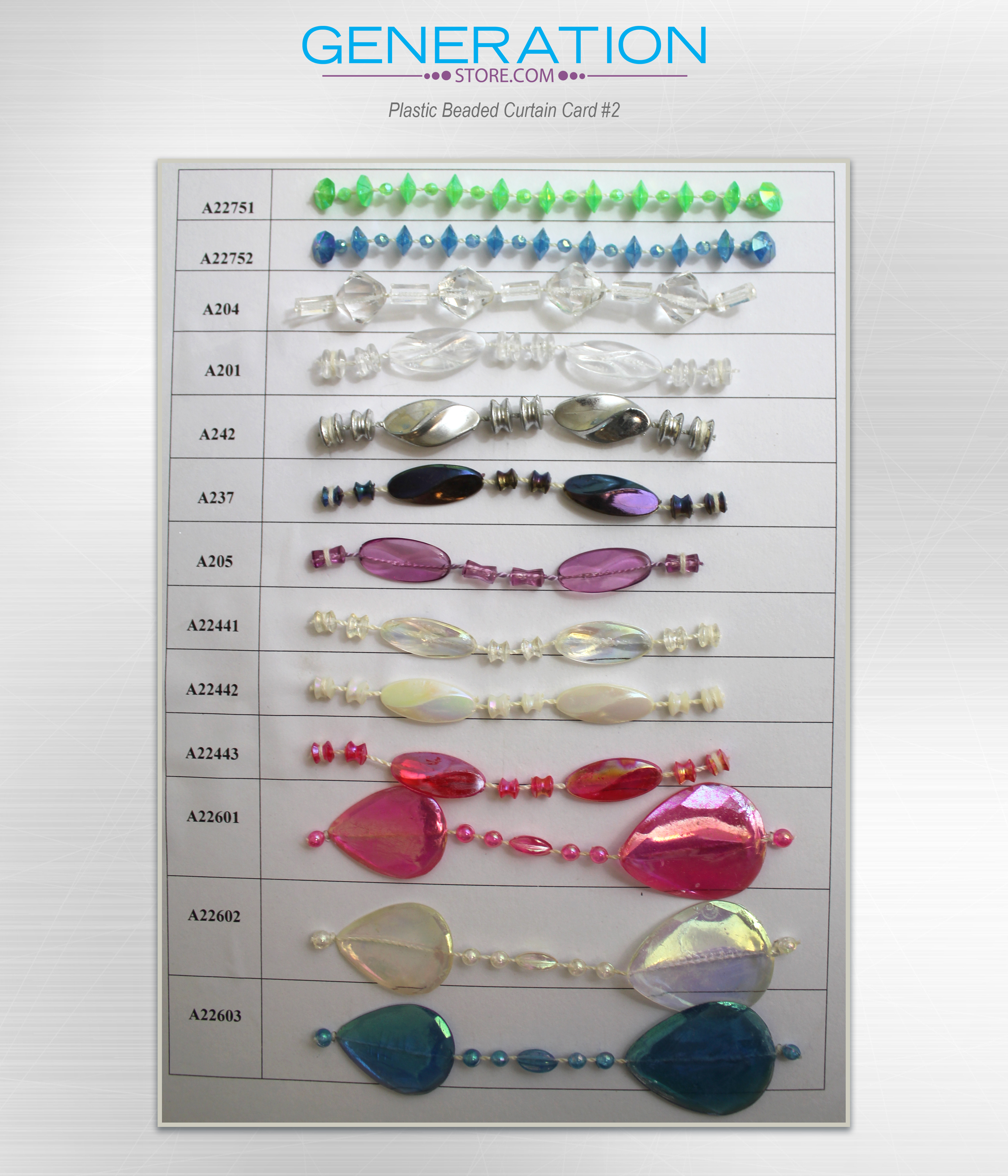 Acrylic beads sampler 2 Acrylic beads sampler 2